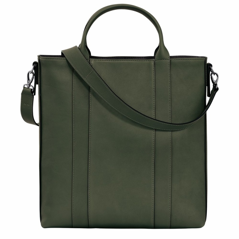 Army Green Longchamp Longchamp 3D L Women's Handbags